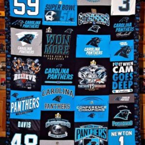 Panthers Quilt Blanket Pt27  Quilt